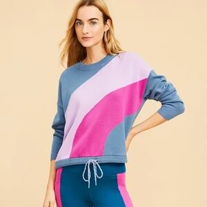 NWOT Loft Lou & Grey Wavy Color Block Sweater